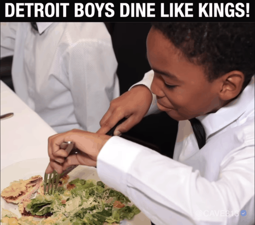 DETRIOT BOYS DINE LIKE KINGS!